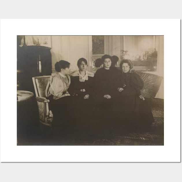 Paule Gobillard, Jeannie Gobillard, Julie Manet, and Geneviève Mallarmé Wall Art by EdgarDegas